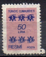 TURQUIE N° Serv 162 O Y&T 1981 Motifs Tapis - Timbres De Service