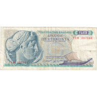 Grèce, 50 Drachmai, 1964-1970, 1964-10-01, KM:195a, TB - Grèce