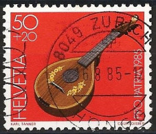 Switzerland 1985 - Mi 1298 - YT 1227 ( Musical Instrument : Neckzither ) - Usati