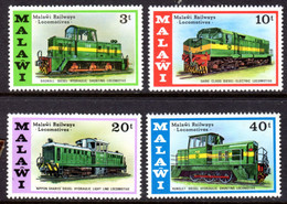 MALAWI - 1976 LOCOMOTIVES TRAINS SET (4V) FINE MNH ** SG 530-533 - Malawi (1964-...)