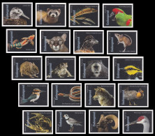 USA 2023 Endangered Species, Reptile,Snake,Fish,Parrot,Frog,Rat,Rabbit,Bird,Panther,Wolf,Quail,20v Imperf MNH RARE - Neufs