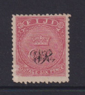 FIJI  - 1876-77 Optd VR 6d  Hinged Mint - Fiji (...-1970)