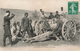 MILITARIA - La Manœuvre De La Pièce De 75ème De Campagne - Carte Postale Ancienne - Materiale