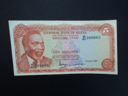 KENYA * : 5 SHILLINGS   1.7.1977    P 11d     TTB +** - Kenya