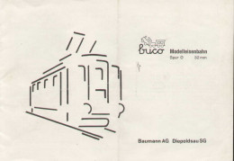 Catalogue BUCO 1959 Modelleisenbahn Spur O 32 Mm. + Preisliste CHF - German