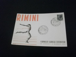 RIMINI CAMPIONATI NAZIONALI UNIVERSITARI 1955 ILLUSTRATORE CVMO - Athlétisme