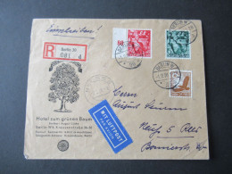 3.Reich 1938 Flugpost Satz Nr.660 / 661 MiF Nr.533 Umschlag Hotel Zum Grünen Baum Besitzer August Lücke, Berlin W8 - Correo Aéreo & Zeppelin