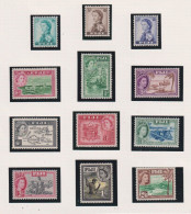 FIJI  - 1954-56 Elizabeth II Values To 2s6d Never Hinged Mint - Fiji (...-1970)