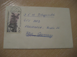 SEMILY 1969? To Bad Kreuznach Germany Frog Cancel Cover CZECHOSLOVAKIA Fossil Fossils Animals Fossiles Geology - Fossiles