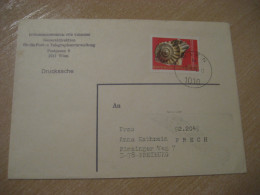 WIEN 1976 Freiburg Ammonite Mollusc Natural History Museum Cancel Cover AUSTRIA Fossil Fossils Animals Fossiles Geology - Fósiles