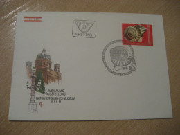 WIEN 1976 Ammonite Mollusc Natural History Museum FDC Cancel Cover AUSTRIA Fossil Fossils Animals Fossiles Geology Fosil - Fossils