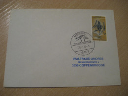 MESSEL 1978 Fossil Deposit Fledermaus Cancel Cover GERMANY Fossil Fossils Animals Fossiles Geology Geologie - Fossielen