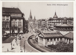 TRAM: Berlin Um 1935, Wittenbergplatz - U-Bahn  - (Deutschland) - Strassenbahnen