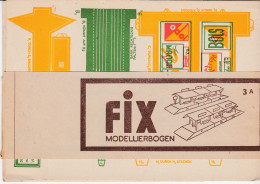 RARE ANCIENNE MAQUETTE - élément Gare  Train- FIX Modellierbogen - BERNCASTEL - Modelos De Papel / Lasercut