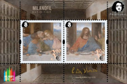 Finland 2020 Leonardo Da Vinci 500 Years From The Date Of Death "The Lord's Supper" MILANOFIL-2020 Peterspost Block MNH - Hojas Bloque