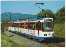 TRAM: HEAG Verkehrs-GmbH, Darmstadt, Elektrischer Gelenktriebwagen 8212 ('8 Arheilgen) - (Deutschland) - Strassenbahnen