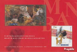 Argentinien Block63 (kompl.Ausg.) Postfrisch 1999 Gemälde Aus Nationalmuseum - Ungebraucht