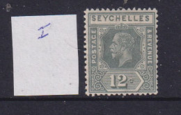 SEYCHELLES  - 1921-32  George V Wm Mult Script CA 12c Die1 Hinged Mint - Seychelles (...-1976)