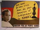 Soutien PSU Au Peuple Kanak - Affiche PSU 1985 - Political Parties & Elections