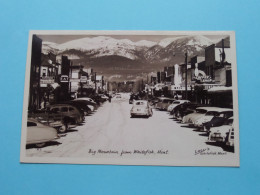 Big Mountain From WHITEFISH, Montana > U.S.A. ( See SCANS ) Photo Post Card (Lacy's) +/- 1950 ! - Amérique