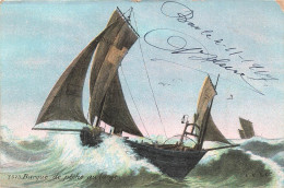 ARTS - Peintures Et Tableaux - Barque De Pêche Au Large - Carte Postale Ancienne - Paintings