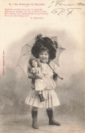Bergeret * 1904 * 8 La Journée De Suzette * Enfant Fillette Poupée Doll Jeu Jouet Parapluie Ombrelle - Bergeret