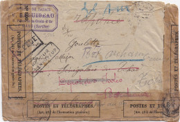 35116# LETTRE DECEDE RETOUR ENVOYEUR Obl LE MANS SARTHE 1912 FORT LAMY ARCHAMBAULT TCHAD CONGO BANGUI OUBANGUI CHARI - Cartas & Documentos