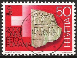 Switzerland 1985 - Mi 1291 - YT 1220 ( Archeology :  Stone With Inscription ) - Usati