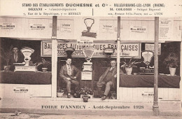 Annecy , Foire D'Août Septembre 1928 * Stand Des établissements DUCHESNE & Cie Balances Villeurbanne Les Lyon - Annecy