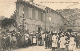 Aspres Sur Buech * Avenue De Grenoble à Marseille * Hôtel MALATERRE & Café * Enfants Villageois - Other & Unclassified