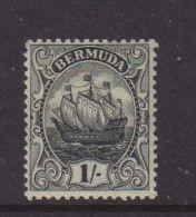 BERMUDA  - 1910-25  Colony Badge 1s Hinged Mint - Bermudes