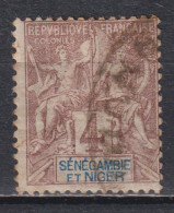 Timbre Oblitéré De Sénégambie Et Niger De 1903  N° 3 - Usati