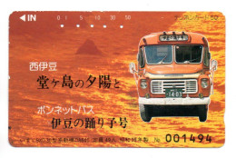 Bus Car Tramway Auto Télécarte Japon Card (F 157) - Voitures