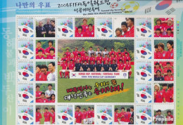 Süd-Korea 2520Klb Kleinbogen (kompl.Ausg.) Postfrisch 2006 Fußball WM - Corée Du Sud