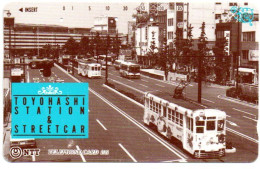 Bus Car Tramway Auto Télécarte Japon Card (F 163) - Cars