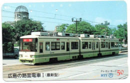 Bus Car Tramway Auto Télécarte Japon Card (F 164) - Cars