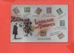 Langage Des Timbres Cpa Animée - Timbres (représentations)