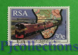 S815- SUD AFRICA - SOUTH AFRICA 1990 RAILWAYS 30c USATO - USED - Used Stamps