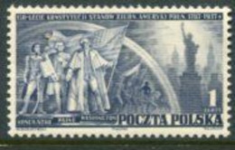 POLAND 1938 Constitution Of USA MNH / **  Michel 326 - Ungebraucht