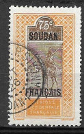 FRENCH SOUDAN - 1921 - DEFINITIVE OVERPRINTED - C.75 - CANCELLED (YVERT 33 - MICHEL 41) - Used Stamps