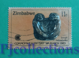 S817- ZIMBABWE 1983 COMMONWEALTH DAY 11c USATO - USED - Zimbabwe (1980-...)