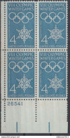 United States, 1960, Mi: 733 , Block Of Four (MNH) - Unused Stamps
