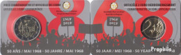 Belgien 2018 Stgl./unzirkuliert Auflage: 250.000 Stgl./unzirkuliert 2018 2 Euro Mai 1968 - Belgique
