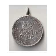 PENDENTIF EN ARGENT - 2 ½ GULDEN 1938 - WILHELMINA  - 25.59 G - 45 Cm - 0/95324 -  - 2 1/2 Gulden