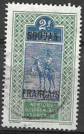 FRENCH SOUDAN - 1921 - DEFINITIVE OVERPRINTED - F. 2 - CANCELLED (YVERT 35 - MICHEL 46) - Usados