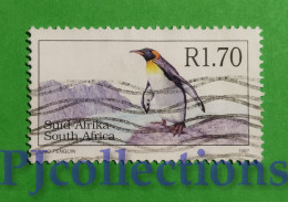 S820- SOUTH AFRICA 1997 PINGUINO REALE - KING PENGUIN 1,70r USATO - USED - Used Stamps