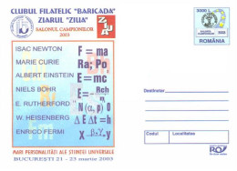 617  Physique, Formule: Newton, Marie Curie, Einstein, Niels Bohr, Rutherford, Heisenberg, Enrico Fermi. Atom Physics - Physique