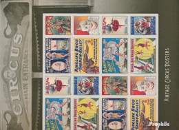 USA 5084BA-5091BA FbFolienblatt (kompl.Ausg.) Postfrisch 2014 Alte Zirkusplakate - Unused Stamps