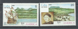 CUBA   YVERT   3056/7  MNH  ** - Christophe Colomb