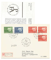 Registrerat Brev Brief 1961 Stockholm N. Nacka   Nobelpriset 60 Ar.   Frimarkan 20 40 Och 50 öre   Sverige Suede Sweden - Cartas & Documentos